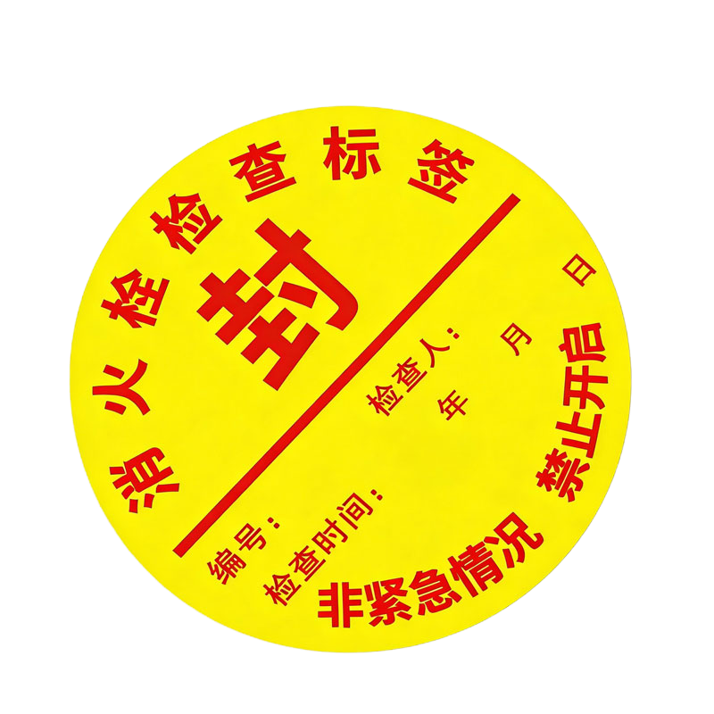 晨以橙 消防检查合格标签 直径10mm 张高清大图
