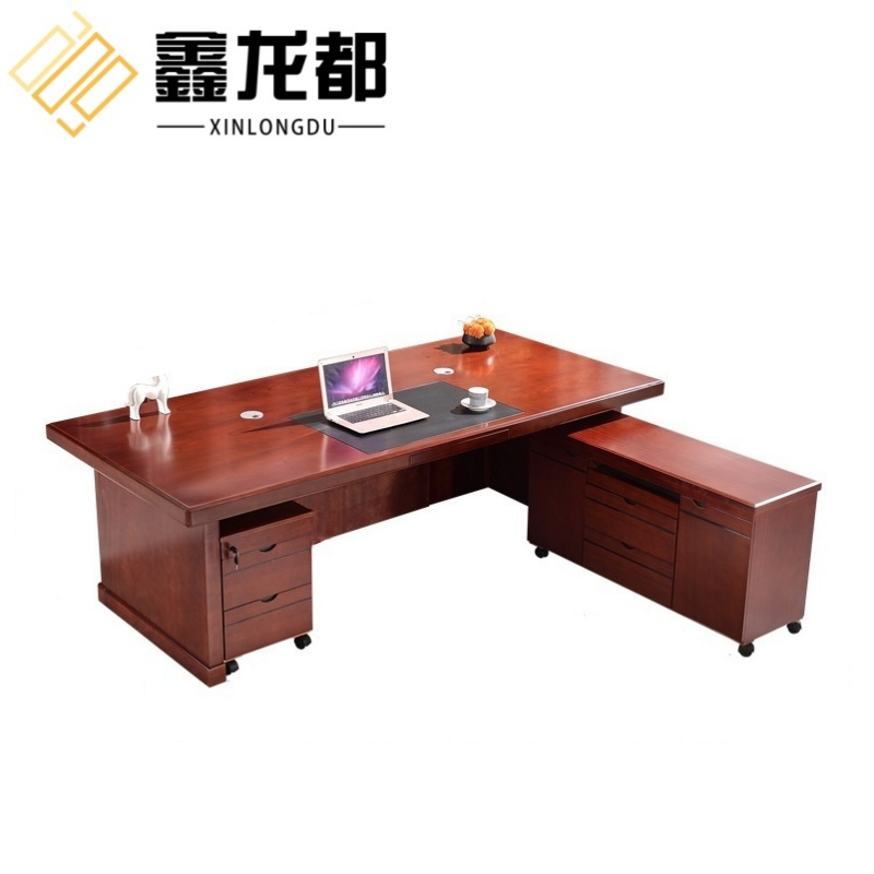 鑫龙都班台1.8米+侧柜+小柜套高清大图