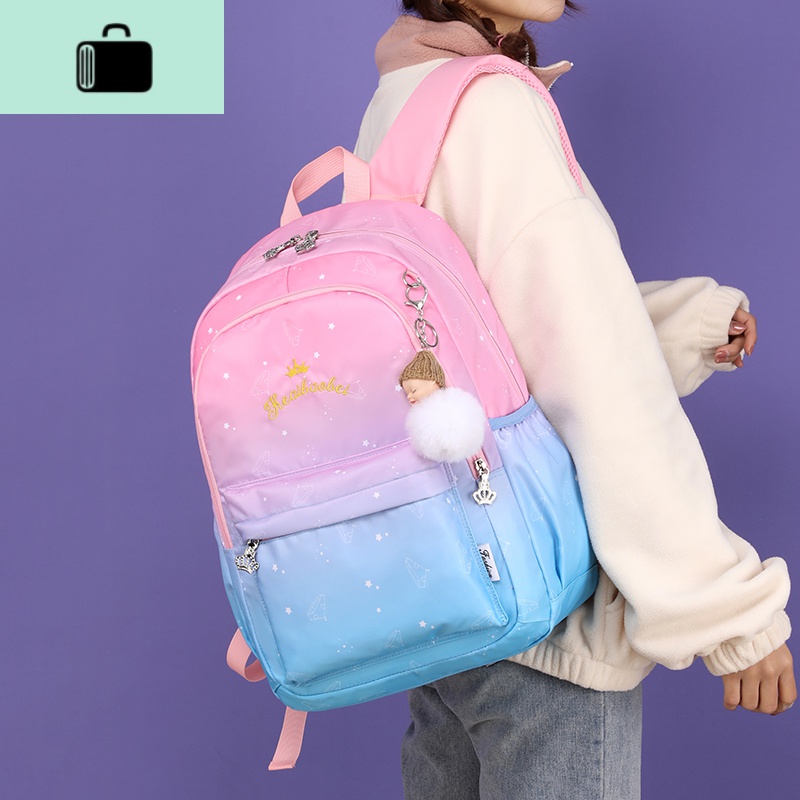 书包女小学生1-3-4-5-6年级初高中生背包韩版轻便减负时尚双肩包NEW LAKE高清大图