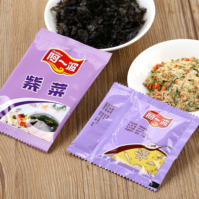 阿一波紫菜汤料包干货速食汤冲泡即食袋装60克*2袋 排骨味