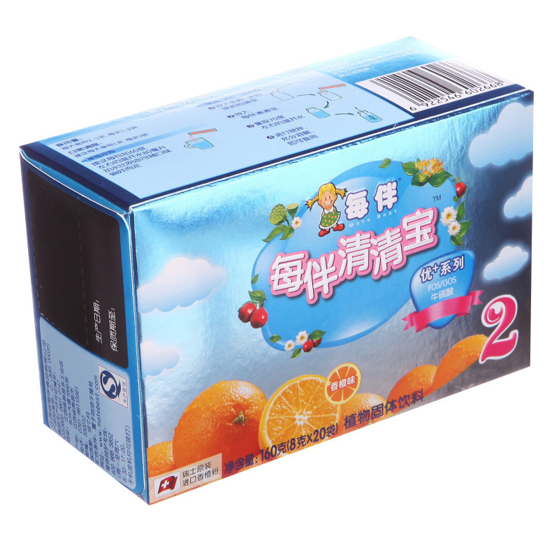 每伴(Mate best)清清宝优+系列香橙味2段160g 盒装 国产