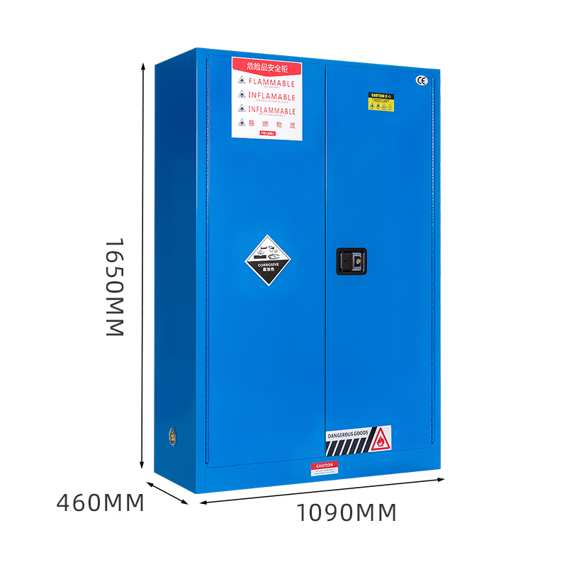臻远zyaqg-b45工业安全柜防爆柜化学品实验柜可燃液体存储柜 45加仑蓝色高清大图