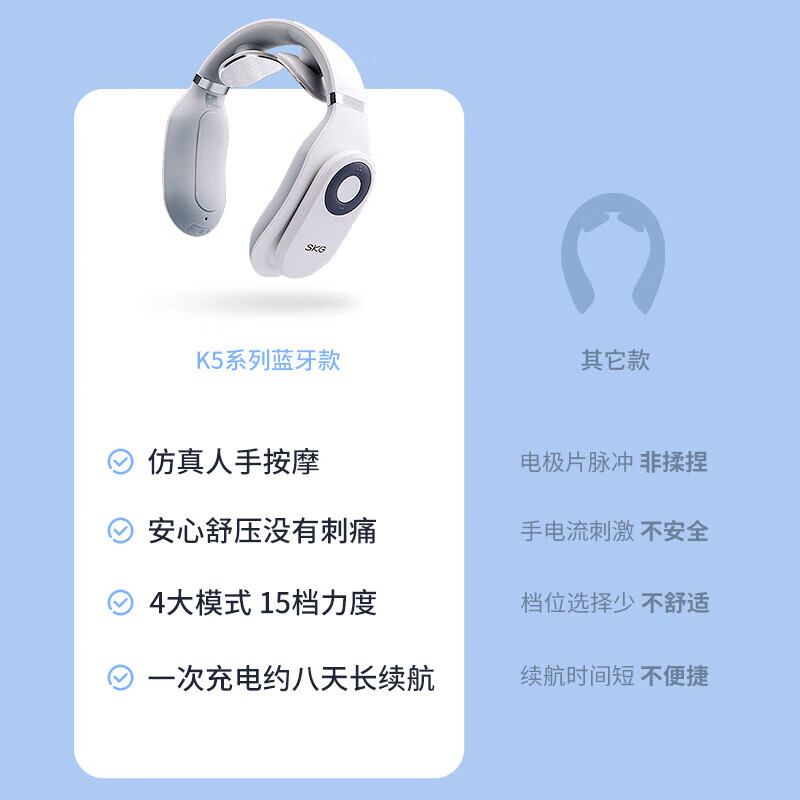 SKG 时尚款颈椎按摩仪4098高清大图