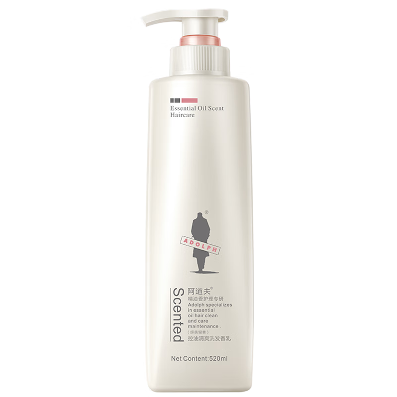阿道夫(ADOLPH)洗发水520ml 控油蓬松去屑洗头膏精油香氛洗发香乳露留香男士女士 控油清爽洗发水520ml 精油