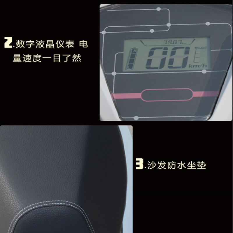 稳骑欧妮雅巡逻电动车 60伏20安电池