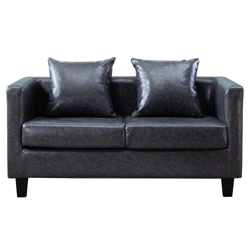 小沙发闪电客小户型公寓卧室pu皮沙发椅简易北欧经济型双人三人沙发