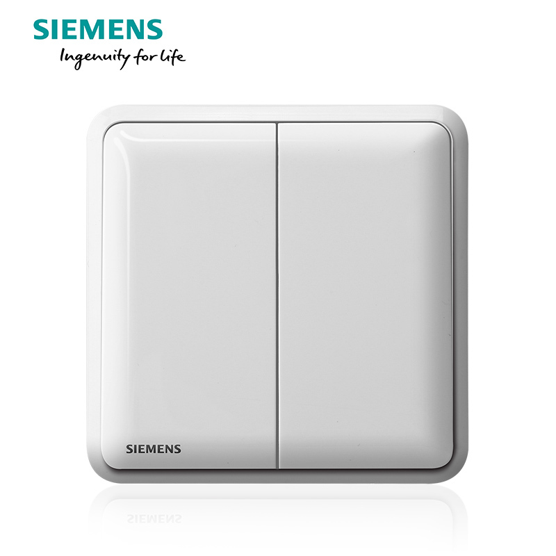 西门子(SIEMENS)开关插座 皓睿玉釉白系列二开单控5TA01213NC01