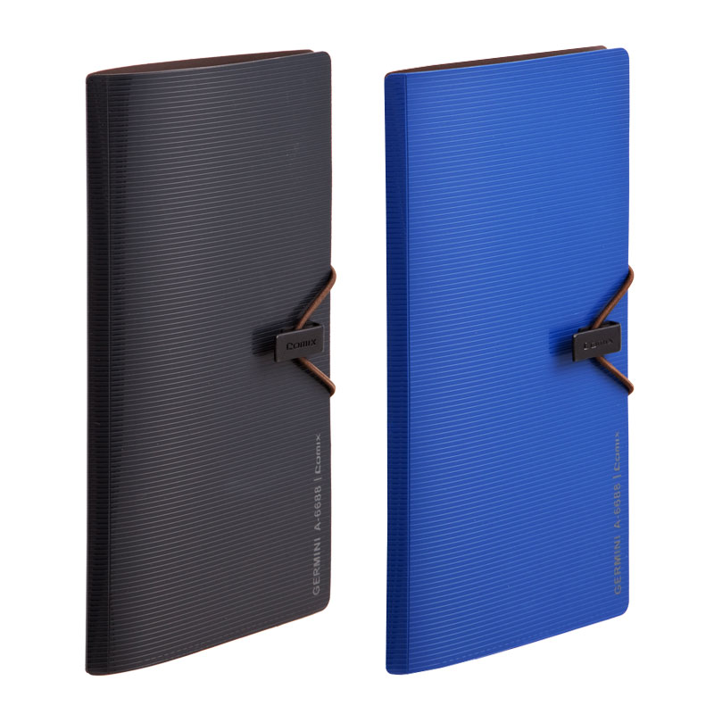 齐心(comix)A7628 30枚商务名片册 名片本名片夹 卡片册 卡片袋 名片盒 名片薄 办公收纳用品高清大图