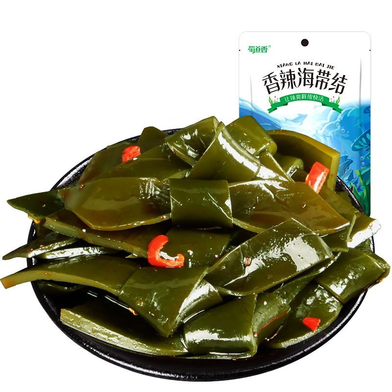 蜀道香 海带结120g*4袋 休闲海味零食小吃风味食品卤味下饭菜
