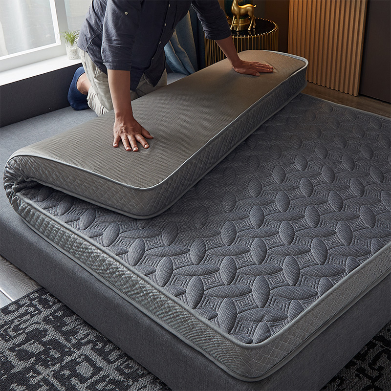 围盛 乳胶床垫 120*190*5cm-柳叶灰 张高清大图