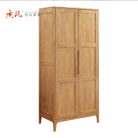 质凡实木衣柜北欧现代简约橡胶木衣柜小户型主卧室衣柜