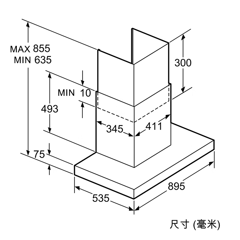 博世(BOSCH)DWF9EWK41W 大吸力机自清洁 白色油烟机 强劲大吸力高清大图