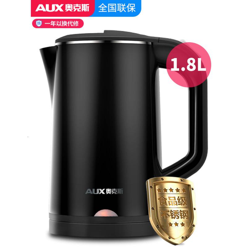 [精选]奥克斯家用电热水壶自动断电食品级不锈钢热水壶大容量电热烧水壶高清大图