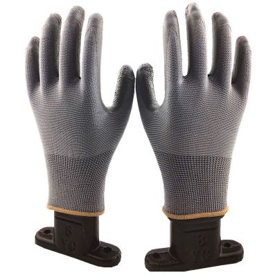 [12双牛郎星手套劳保]乳胶皱纹批发耐磨透气加厚工作男防滑手套 [平挂]无商标灰皱纹 12双装