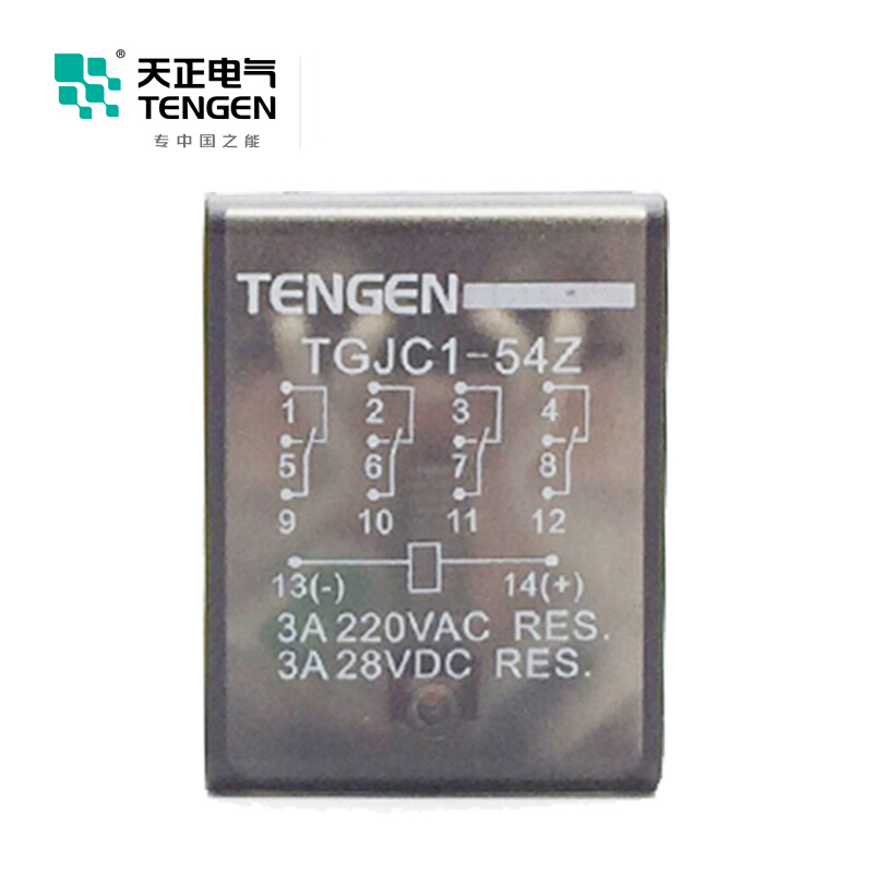 天正电气 TGJC1 小型 3A 4Z 不带灯 48VDC 340040400095 中间继电器