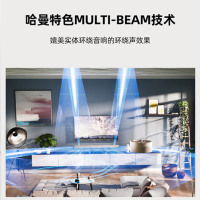 哈曼卡顿Citation MB1100 无线蓝牙杜比全景声回音壁音响5.1.2声道家庭影院音箱 客厅电视音响 迷你版灰色