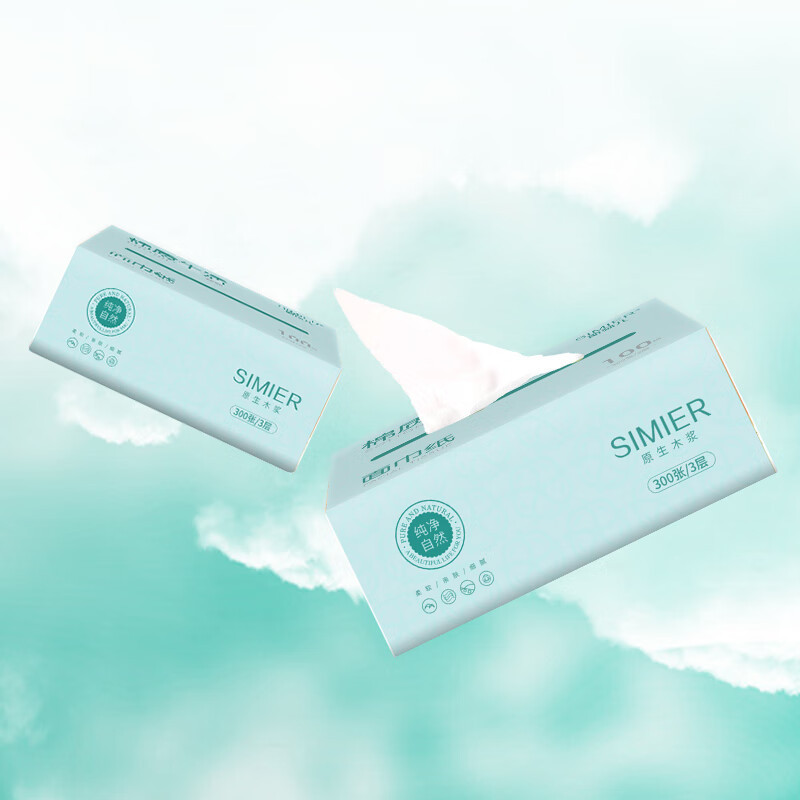 斯弥儿(SIMIER)SMR-02CJ 棉致生活系列抽纸 3层100抽*24包高清大图