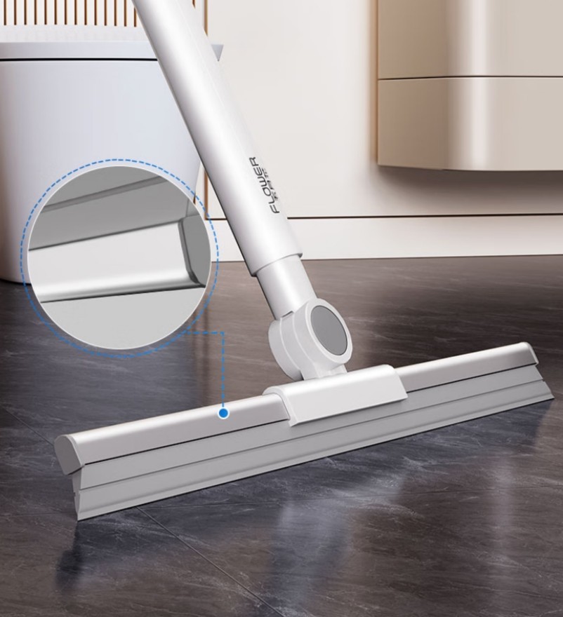 五月花 单扫把 40cm水刮 杆长120cm 白灰色