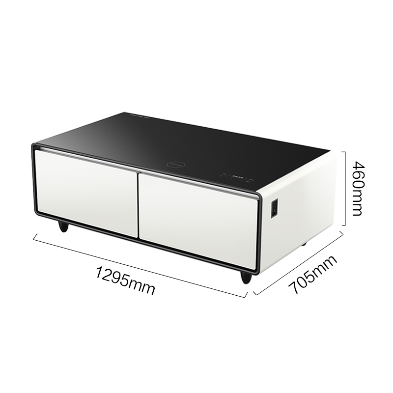 普利斯特(PRIMST)TB-135EDY01 厅吧(金色)冷藏保鲜 无线充电 蓝牙音箱 节能静音 带冰箱的茶几高清大图