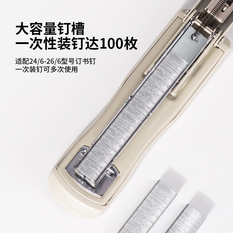 得力 12# 订书机(混) 小号钉书机中号办公用品订书器大号加厚学生用 0316 5个装