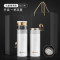 特美刻(TOMIC) 999银茶隔 茶水分离保温杯高档便携杯陶瓷内胆泡茶杯TW60051Y 370ML 白色(银茶隔)