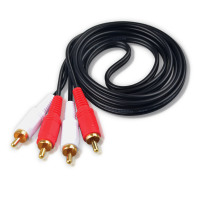 eKL 数字光纤同轴转模拟 音频转换器支持5.1 小米电视接音响功放家庭音箱DVD蓝光机光纤音频线 白红2莲花头音频线1