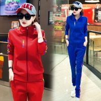 2021春秋新款学生服休闲运动套装韩版修身显瘦大码女士卫衣两件套