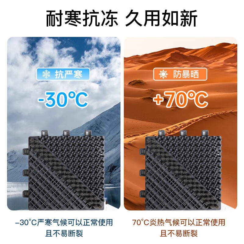 墨斗鱼 三合一地垫单刷灰色15*15*2.5cm72个装(块)3000