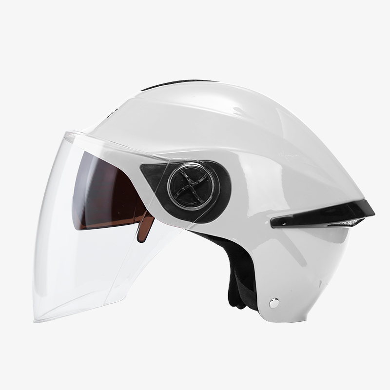 dfg电瓶电动车头盔灰男女士夏季防晒半盔四季通用可爱轻便安全帽性价