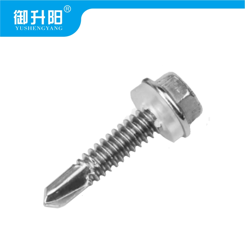 御升阳 304不锈钢外六角钻尾螺丝 M4.8X32 4.8级强度 /个高清大图