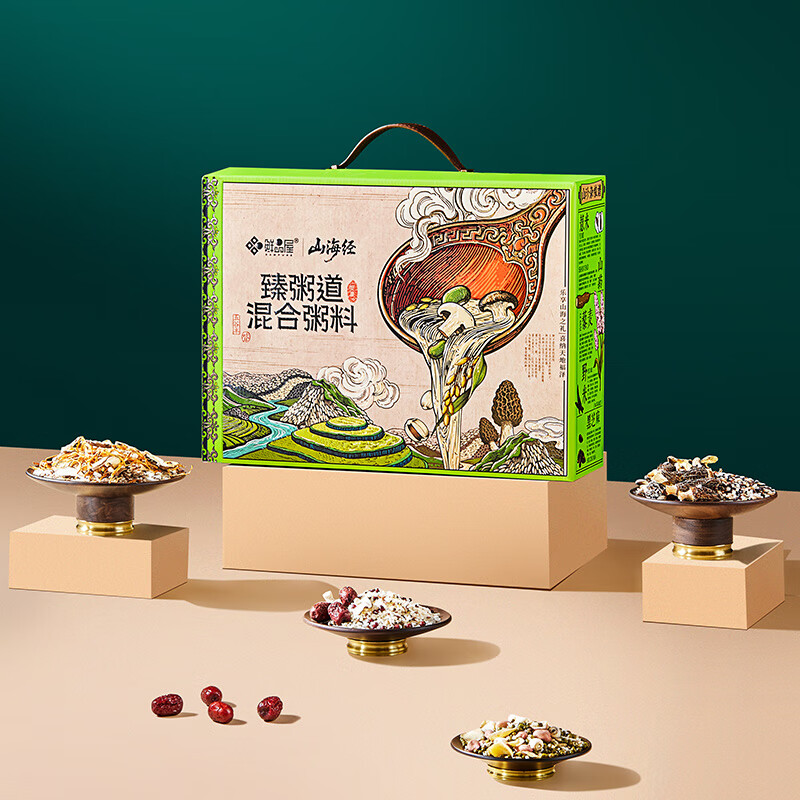 鲜品屋-1600g臻粥道混合粥料礼盒高清大图
