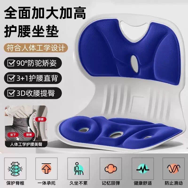 浩博时代 人工力学护腰靠坐垫 42*31*36CM 个(蓝色 42*31*36CM 42*31*36CM)图片