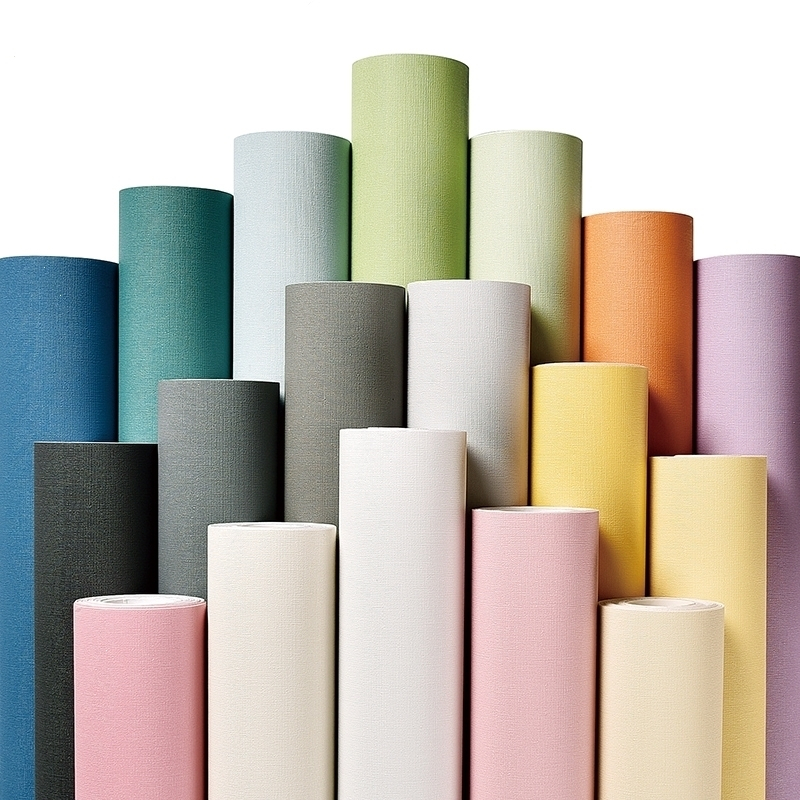 北欧素色墙纸自粘客厅壁纸卧室温馨纯色网红背景墙纸家用自贴防水