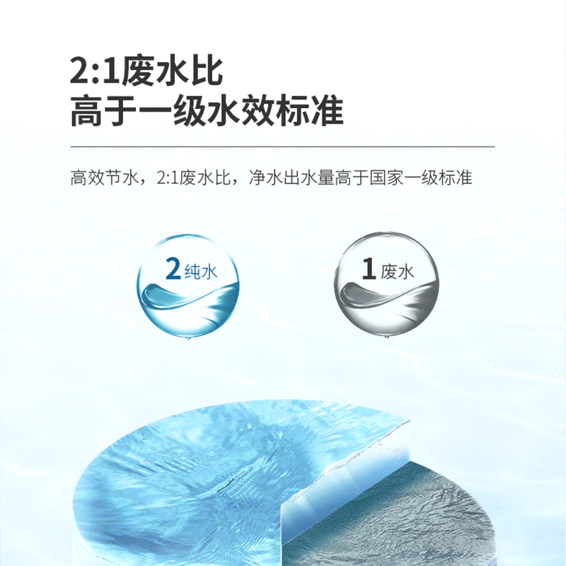 康道夫KDF-RO-M 800G大流量无桶净水器 家用RO反渗透厨房自来水管道过滤器 铁锈泥沙过滤器高清大图