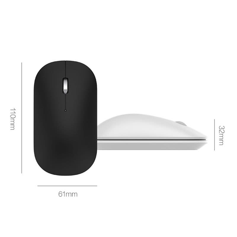 联想(Lenovo)无线鼠标小新Air Handle笔记本电脑通用办公家用超薄便携人体工学 蓝光 金属滚轮4档DPI图片