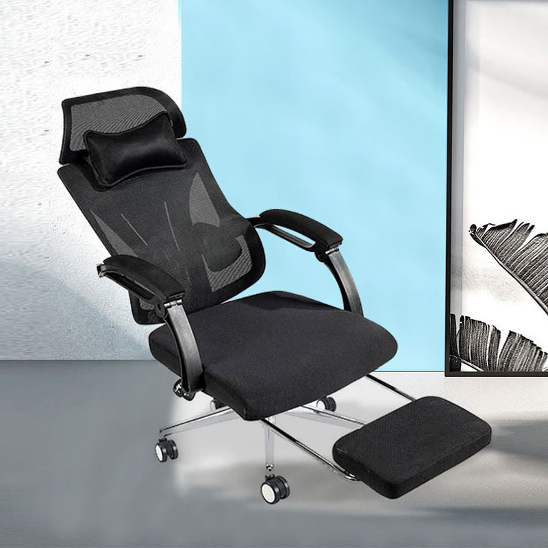 鑫金虎 办公椅网椅带脚踏可躺午休升降椅高清大图