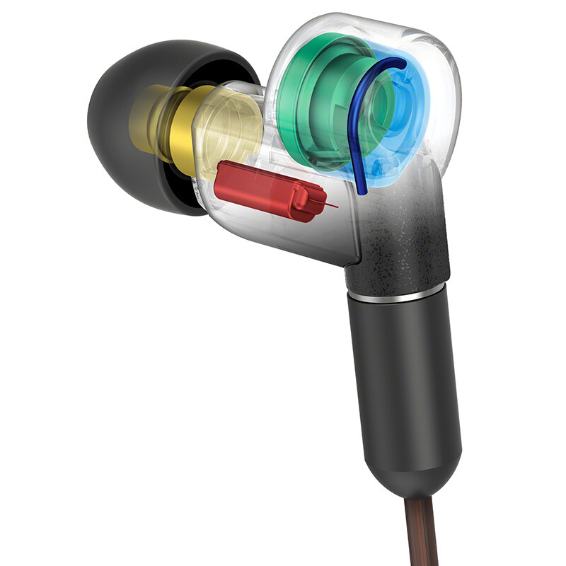 索尼sonyxban3aphires混合驱动立体声耳机耳麦支持iphone黑色