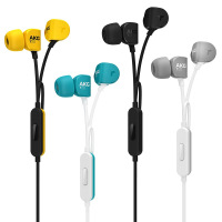 AKG Y20U入耳式耳机 手机耳机 立体声音乐耳机 通用线控潮流出街 带麦可通话 黄色