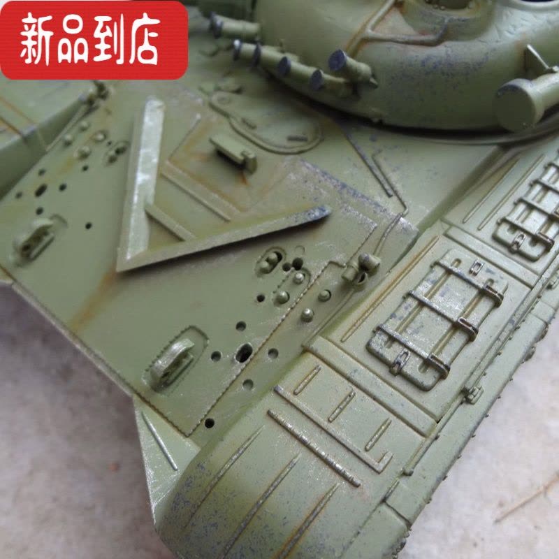 真智力军事拼装模型 仿真1/35俄罗斯主战坦克T-72B带扫雷滚轮电机 模型+胶水+工具+上色笔+油漆2瓶+稀释剂图片