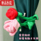 真智力布艺卡通仿真玫瑰花毛绒假花装饰拍照道具可扎花束婚庆情人节礼物 红色 40厘米仿真食物