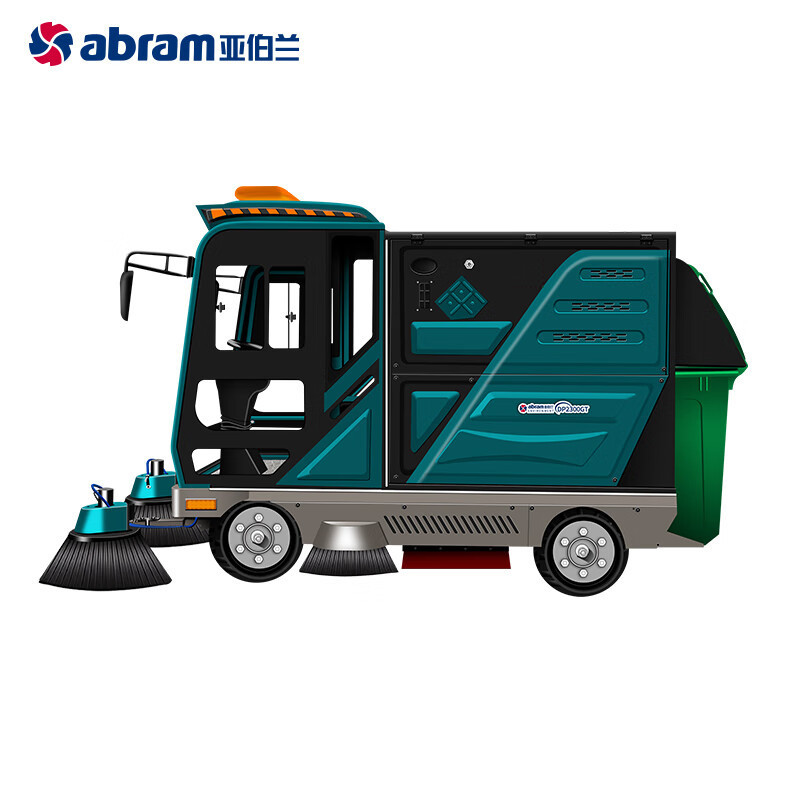 亚伯兰 四轮驾驶式扫地车48V150A 带240升垃圾桶工业扫地机 YBL-DP2300GT6 YGQC