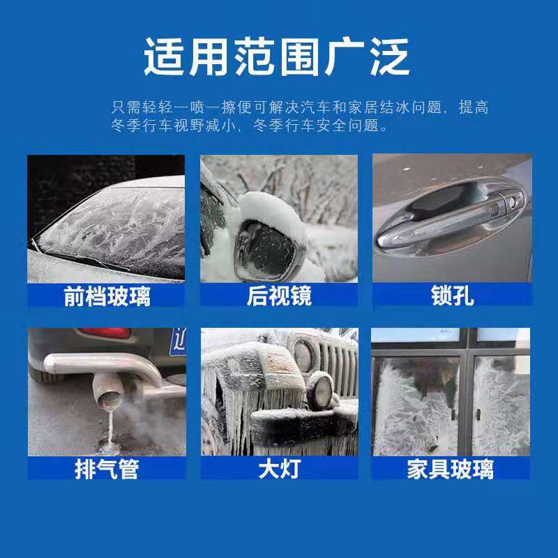 車益捷 除冰剂融雪剂汽车玻璃除霜剂冬季专用450ml(3瓶起发)(瓶)