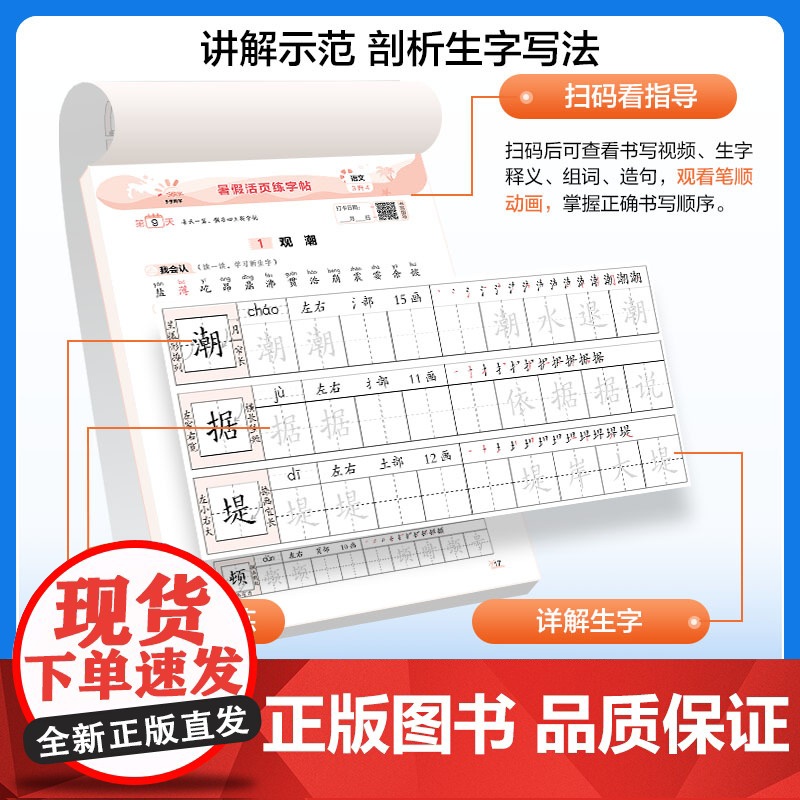 2025新53同学小学暑假活页训练活页口算暑假阅读活页练字帖复习一升二升三升四升五年级衔接练习册人教版新学期预习暑期专项高清大图