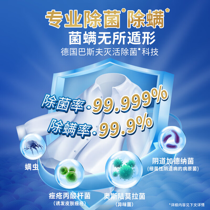 立白洗衣液 除菌去渍洗衣液 温和无刺激深层洁净高效去污 立白除菌液*1kg高清大图