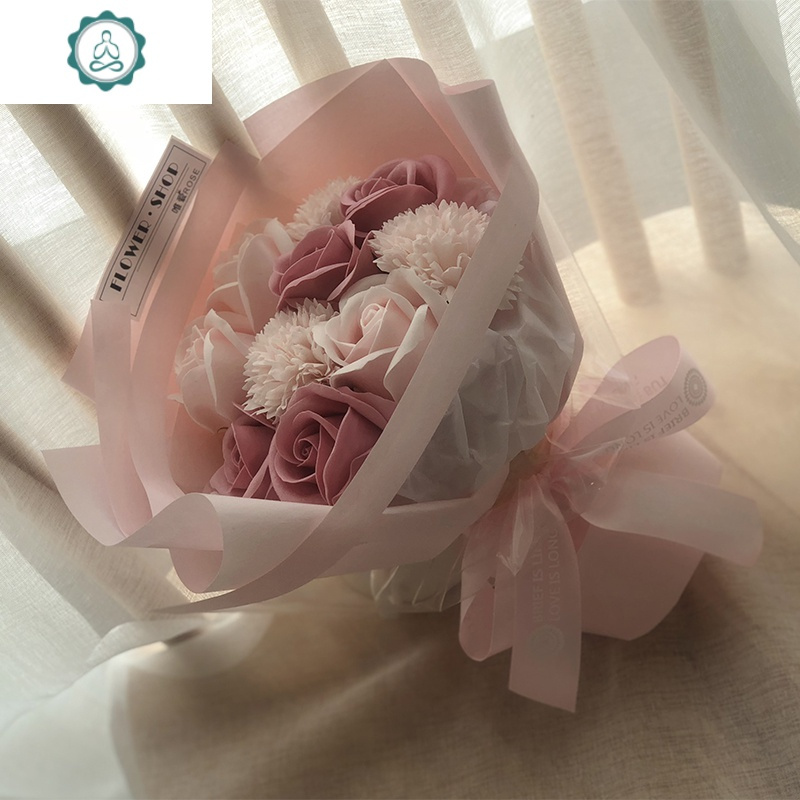 封后 Fenghou 装饰摆件玫瑰花束生日送女朋友康乃馨仿真假花香皂花肥皂花礼盒情人节封后b368 19朵送礼袋贺卡 中号花束 仿真植物 价格图片品牌报价 苏宁易购杰伦家居专营店