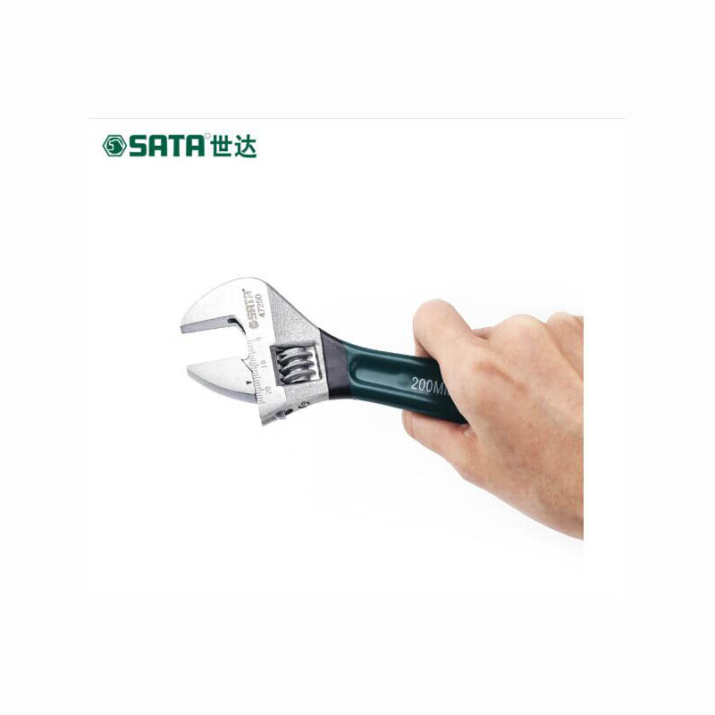 世达(SATA) 欧式活动扳手 200MM 47250高清大图