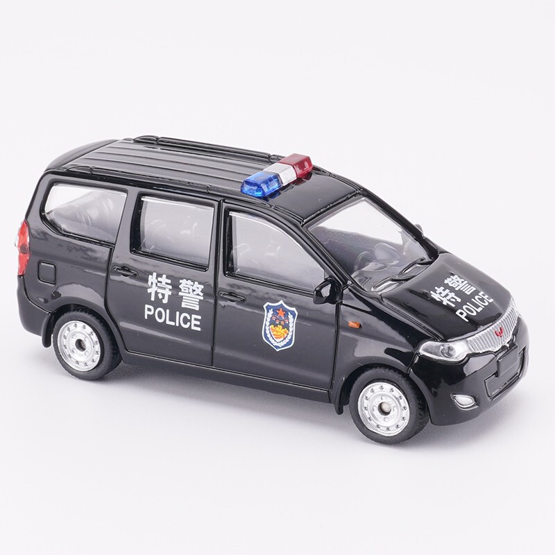 拓意 1/64警车合金小汽车模型玩具城管执法车金杯捷达五菱宏光伊兰特