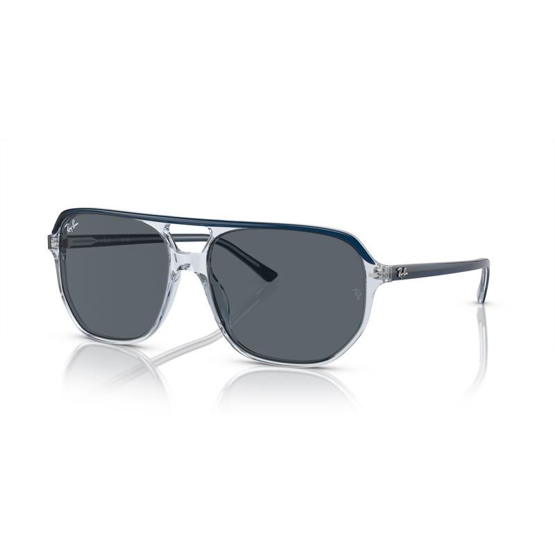 RayBan代购雷朋墨镜男士时尚太阳眼镜黑色框架绿色镜片个性潮流 Blue_On_Transparent_Blue_Blue_