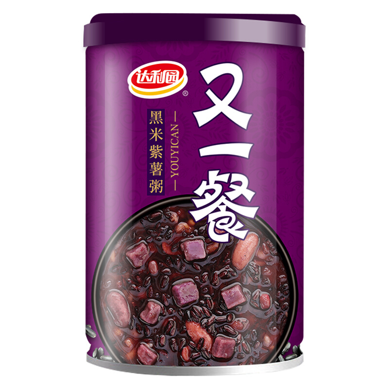 达利园 又一餐黑米紫薯八宝粥 280g*12罐 箱装 五谷早餐方便休闲速食即食营养送礼佳品高清大图