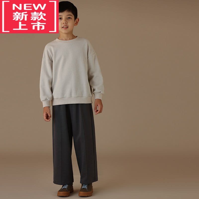 可莉允童装22冬季新品儿童保暖棉质烟管裤亲子休闲百搭宽松阔腿长裤保暖裤图片